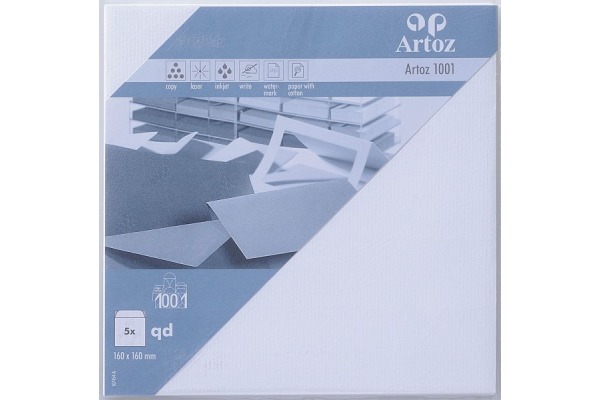 ARTOZ Couverts 1001 160x160mm 107454182 100g, blütenweiss 5 Stück