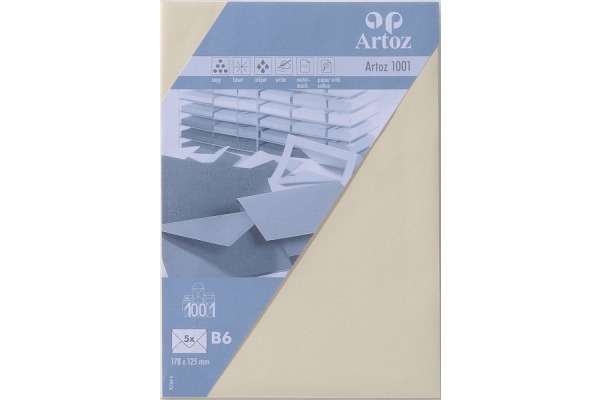 ARTOZ Couverts 1001 B6 107364182 100gm2, chamois 5 Stück