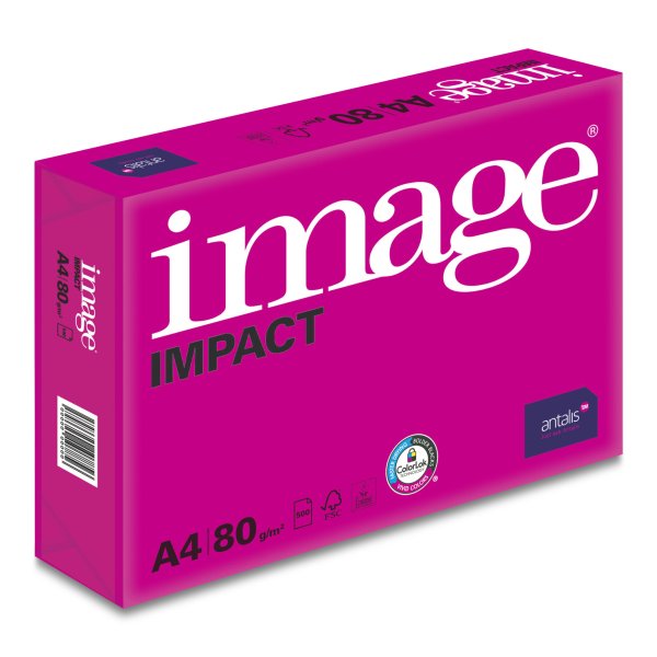 Kopierpapier Image Impact A4 80g, hochweiss 1 Palette 100'000 Blatt Box 5x500 Bl./Bg.
