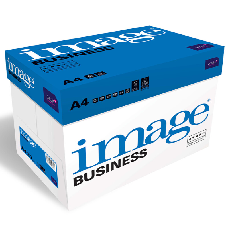 ANTALIS Kopierpapier Image Business A4 80g, hochweiss 1/2 Palette 50'000 Blatt Box zu 5 x 500 Bl./Bg.,