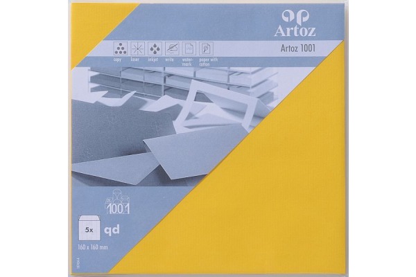 ARTOZ Couverts 1001 160x160mm 107454182 100g, sonnengelb 5 Stück
