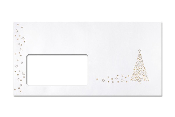 SIGEL Couvert Weihnachten C6/5 DU084 90g, Golden Tree 50 Stück