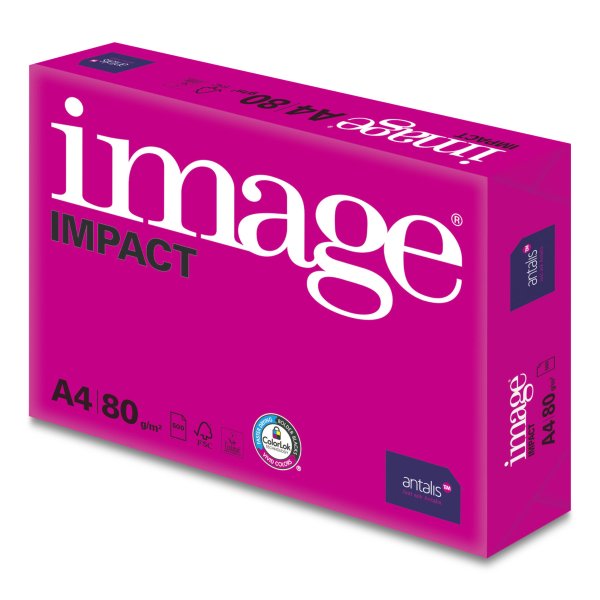 ANTALIS Kopierpapier Image Impact A4 80g, hochweiss 1/4 Palette 25'000 Blatt - Box 5 x 500 Bl./Bg.