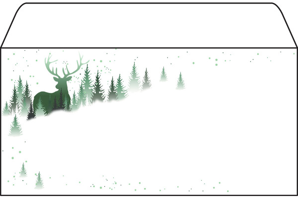 SIGEL Couvert Weihnachten C6/5 DU284 90g,Christmas Forest 25 Stk.