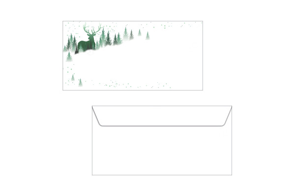 SIGEL Couvert Weihnachten C6/5 DU284 90g,Christmas Forest 25 Stk.