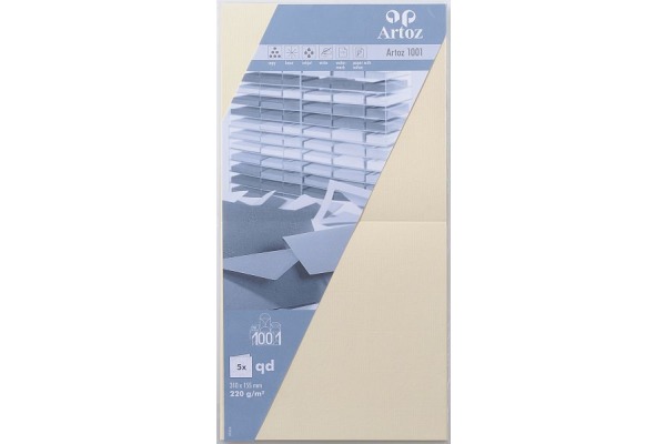 ARTOZ Karten 1001 310x155mm 107452262 220g, chamois 5 Blatt