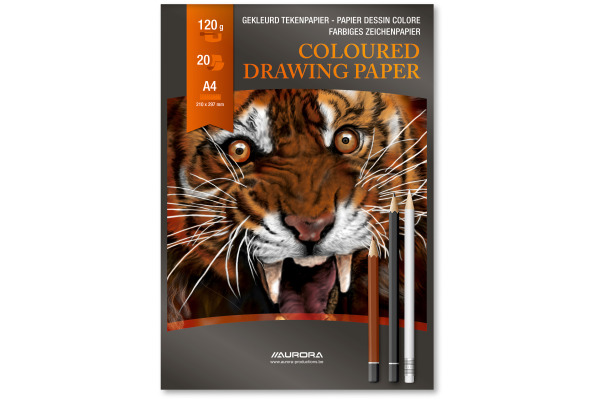 AURORA Zeichenblock A4 BL47 color, 120g 20 Blatt