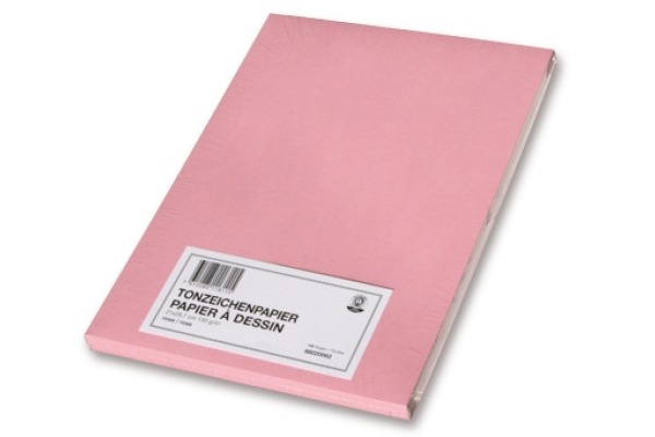PAPYRUS Tonzeichenpapier A4 88020064 130g, intensivrot 100 Blatt