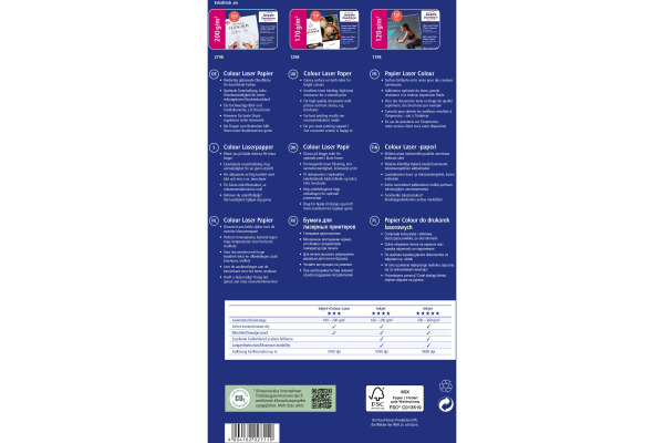 AVERY ZW. Laser Fotopapier A4 1298 170g, weiss 150 Blatt