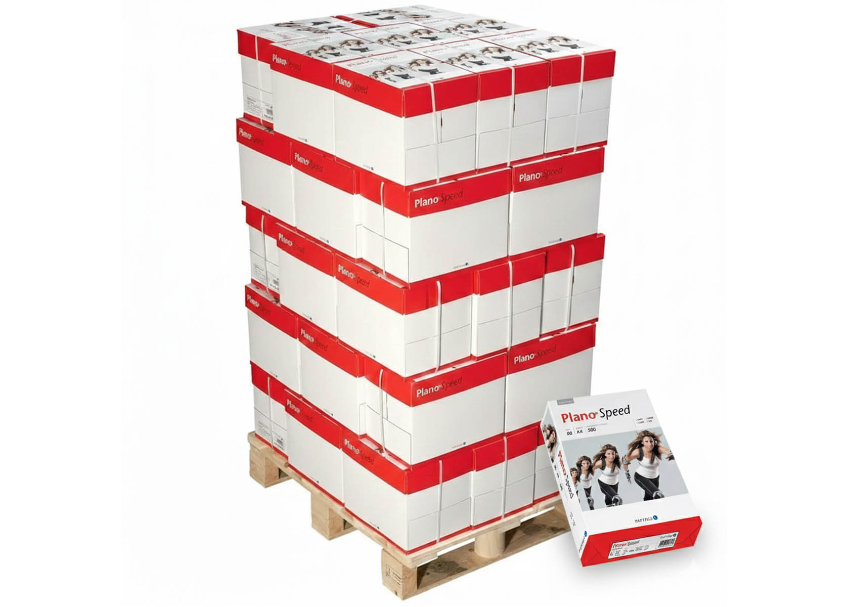 Papyrus Kopierpapier PlanoSpeed A4 80g, hochweiss 1 Palette 100'000 Blatt Box 2'500 Bl./Bg.