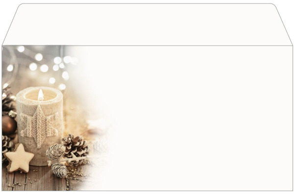 SIGEL Couvert Weihnachten C6/5 DU450 Christmas Candle 25 Stück
