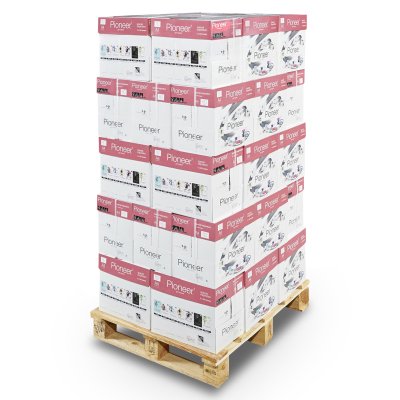 Pioneer Kopierpapier A4 80g, hochweiss 1/4 Palette 25'000 Blatt Box 5 x 500 Bl./Bg.