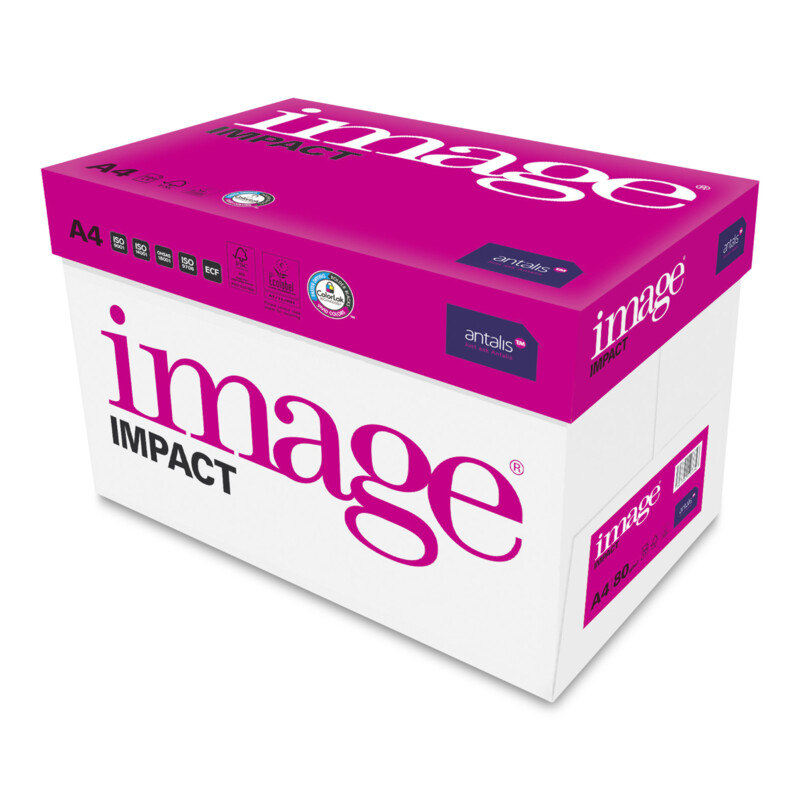 ANTALIS Kopierpapier Image Impact A4 80g, hochweiss 1/4 Palette 25'000 Blatt - Box 5 x 500 Bl./Bg.