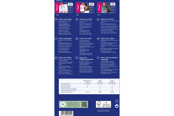 AVERY ZW. Laser Fotopapier A4 2798 200g, weiss 100 Blatt