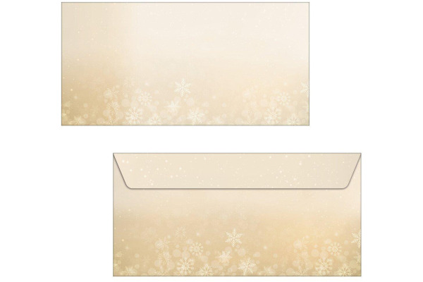 SIGEL Couvert Weihnachten C6/5 DU633 Golden Christmas Night 25 Stk.