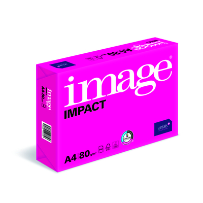 Image Impact hochweiss, Kopierpapier, holzfrei ECF, 80g/m2 210mm x 297mm, A4, SB 2'500 Blatt (Box 5x500 Blatt)