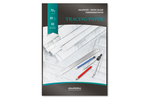 AURORA Transparentpapier A3 CA120 75g 20 Blatt
