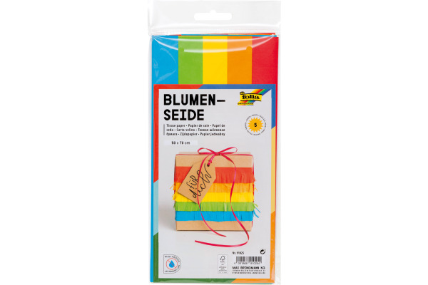 FOLIA Blumenseide 50x70 cm 91025 Basic 5 Bogen