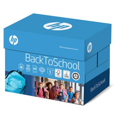 Kopierpapier HP back to school A4 80g, hochweiss 1/4 Palette 25'000 Blatt zu Box 5x500 Bl./Bg.