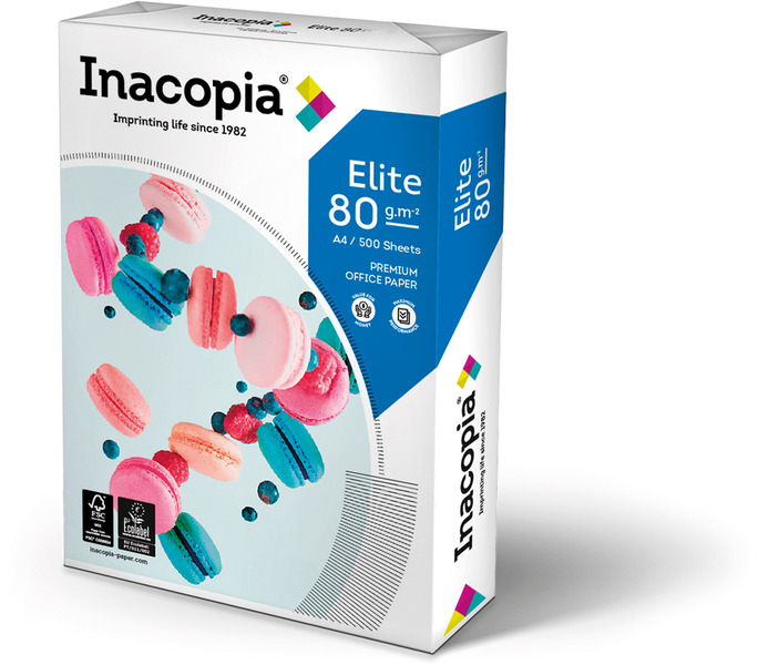 Kopierpapier Inacopia Elite A4 80g, hochweiss 1/4 Palette 25'000 Blatt Box 2'500 Bl./Bg.