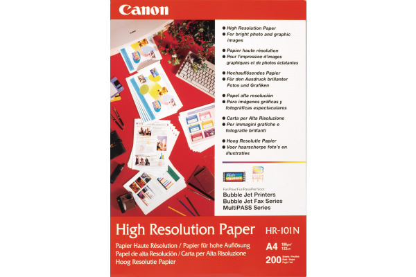 CANON Papier High Resol. 105g A4 HR101A4 Bubble-Jet 200 Blatt