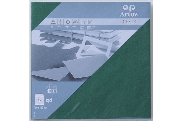 ARTOZ Couverts 1001 160x160mm 107454183 100g, racing green 5 Stück