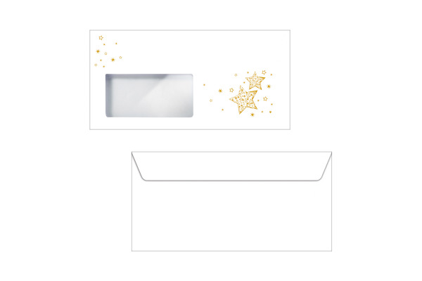 SIGEL Couvert Weihnachten C6/5 DU045/W 90g, Golden Glow 50 Stück