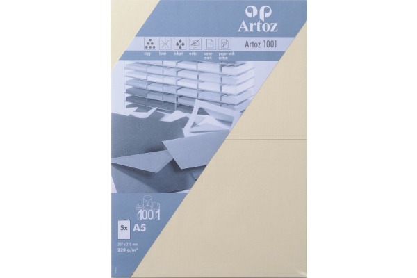 ARTOZ Karten 1001 A5 107392262 220g, chamois 5 Blatt
