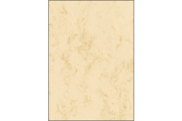 SIGEL Designpapier Marmor A4 DP191 beige, 200g 25 Blatt