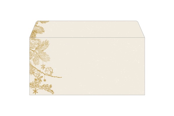 SIGEL Couvert Weihnachten C6/5 DU422 90g, Golden Christmas 50 Stk.