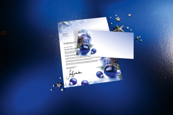 SIGEL Couvert Weihnachten C6/5 DU036/W 90g, Blue Harmony 50 Stück