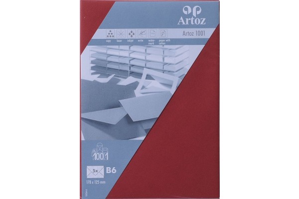 ARTOZ Couverts 1001 B6 107364185 100g, weinrot 5 Stück