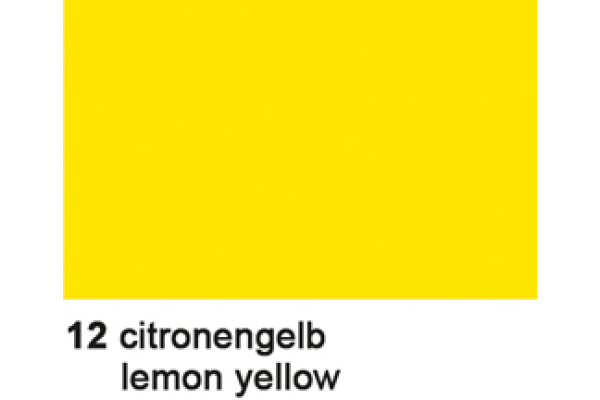 URSUS Seidenpapier 50x70cm 4642212 citronengelb 6 Bogen