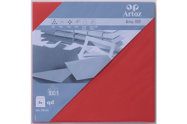 ARTOZ Couverts 1001 160x160mm 107454185 100g, rot 5 Stück