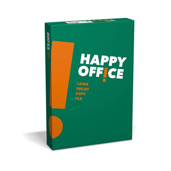 Happy Office Kopierpapier 80g, hochweiss 1 Palette 100'000 Blatt Box 5x500 Bl./Bg.