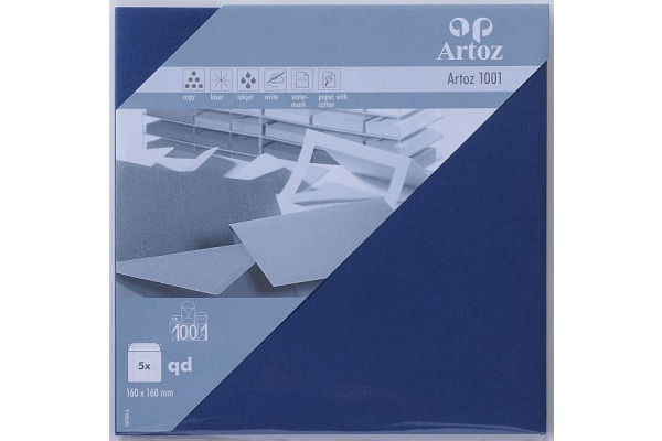 ARTOZ Couverts 1001 160x160mm 107454184 100g, classic blau 5 Stück