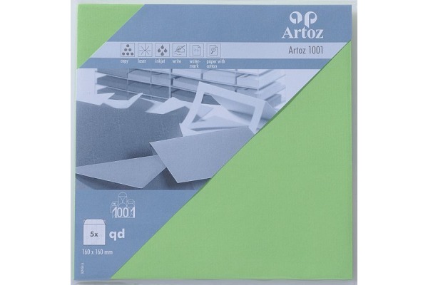 ARTOZ Couverts 1001 160x160mm 107454183 100g, birkengrün 5 Stück