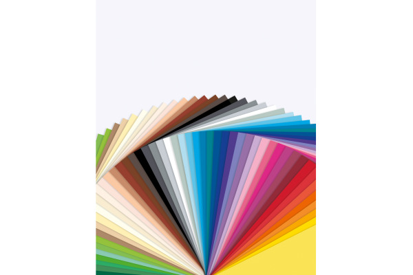 FOLIA Tonzeichenpapier 25x35cm 6725/5099 130g, assortiert 50 Blatt