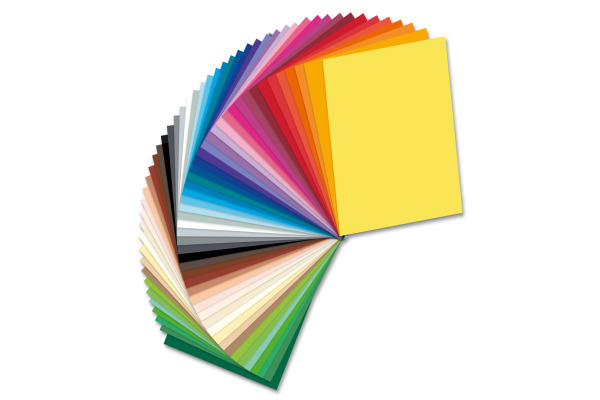 FOLIA Fotokarton 25x35cm 6125/50 9 300g, ass.