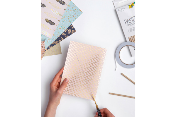 FOLIA Folia Designpapier 11549 Hot Foil, 12 Blatt A4